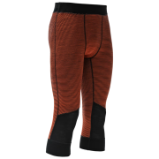 Pantalon sous-vêtements homme Devold Reverso Merino 3/4 Longs Man orange / noir Brick