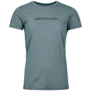 T-shirt fonctionnel femme Ortovox 150 Cool Brand Ts W gris Icy Shore