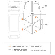 Tente caravane Vango Airhub Hexaway II Low