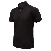 T-shirt fonctionnel homme Sensor Merino Active Polo vert Black