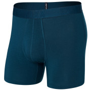 Caleçon Saxx Droptemp Cooling Cotton Boxer Brief Fly bleu foncé Deep Ocean