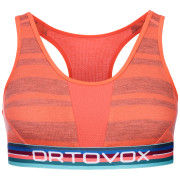 Soutien-gorge sport Ortovox 185 Rock'N'Wool Sport Top orange Coral