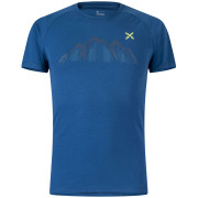 T-shirt homme Montura Summit T-Shirt bleu Deep Blue/Verde Lime