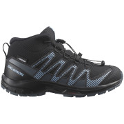 Chaussures enfant Salomon Xa Pro V8 Mid Waterproof vert / bleu Black / Neptune. / Alaskan Blue