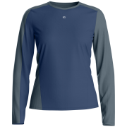 T-shirt fonctionnel femme Ortovox 120 Cool Tec Fast Upward Ls W bleu / gris Blue Nunatak
