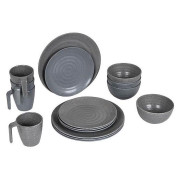 Set de vaisselle Bo-Camp Tableware 100% Melamine Stone