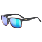 Lunettes soleil Uvex Poise noir/vert BLACK-DEMI MATT / MIR.GREEN