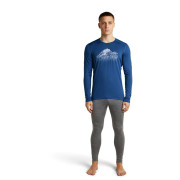 T-shirt fonctionnel homme Icebreaker Men Mer 200 Oasis LS Crewe Rising Light