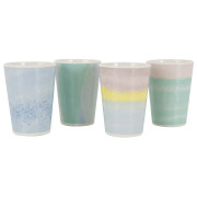 Set de tasses Bo-Camp Cup Barfleur 4p melamine mix1 Pastel