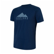 T-shirt homme Sensor Merino Air Pt Explore bleu foncé