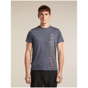 T-shirt fonctionnel homme Icebreaker Merino Blend 125 Cool-Lite™ Sphere SS Tee IB Vertical gris MIDNIGHT HTHR