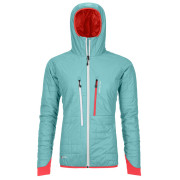 Veste femme Ortovox Swisswool Piz Boe Jacket W bleu clair ice waterfall