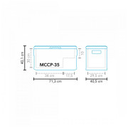 Réfrigérateur à compresseur Mestic Coolbox Compressor MCCP-35 AC/DC