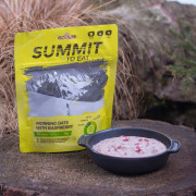 Dessert Summit to Eat porridge aux framboises