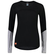 T-shirt fonctionnel femme Mons Royale Bella Tech LS noir / gris Black/Neon