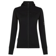 Veste polaire fonctionnelle femme Icebreaker W M 300 Descender LS Zip Hoodie noir Black
