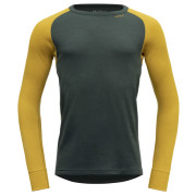 T-shirt homme Devold Expedition Man Shirt jaune / vert Woods/Arrowwood