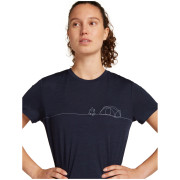 T-shirt fonctionnel femme Icebreaker W Mer 150 Tech Lite SS Tee Single Line C