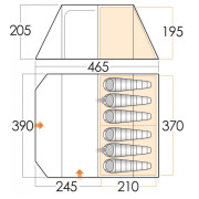 Tente Vango Iris V 600
