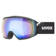 Masques ski Uvex Victorious FM noir / bleu BLACK MATT DL/BLUE ON GREEN-CLEAR S2