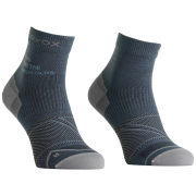 Chaussetttes en laine mérinos pour femme Ortovox Alpine Light Quarter Socks W bleu / gris Dark Arctic Grey