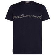 T-shirt homme Icebreaker Men Merino 150 Tech Lite SS Tee Mountain Pulse bleu foncé Midnight Navy