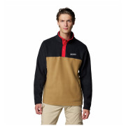 Sweat-shirt homme Columbia Steens Mountain™ Half Snap Ii noir / brun Delta, Black, Mountain Red