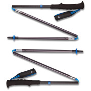Bâtons randonnée Black Diamond Distance Z Poles noir / bleu Pewter