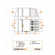 Tente familiale Vango Savannah Air 400 Package