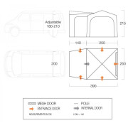 Tente caravane Vango Tailgate Hub Low