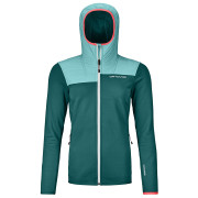 Sweat-shirt femme Ortovox Fleece Plus Hoody W green pacific green