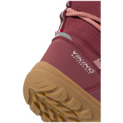 Bottes d'hiver enfant Viking Outdoor Footwear Birch Barefoot Warm WP Pull-on Wine
