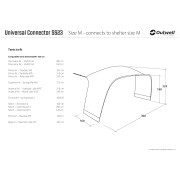 Connecteur tente Outwell Universal Connector M