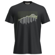 T-shirt homme Icebreaker Men Merino 150 Tech Lite III SS Tee Pinnacle Grid vert Black