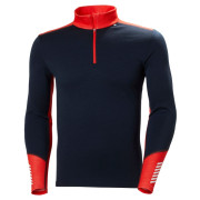 T-shirt fonctionnel homme Helly Hansen Lifa Merino Midweight 1/2 Zip bleu foncé Navy