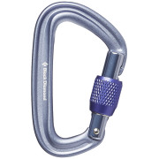 Mousqueton Black Diamond Liteforge Screwgate gris Gray