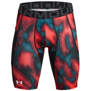 Caleçons fonctionnels homme Under Armour HG Prtd Long Shorts rouge / noir Beta / / Black