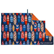 Serviette sechage rapide LifeVenture Printed SoftFibre Trek Towel bleu / orange Surfboard