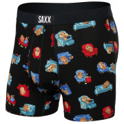 Caleçon Saxx Ultra Super Soft Boxer BF noir / rouge couch potato-black