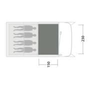 Tapis de tente Outwell Cozy Carpet Monterey 4 Air