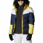 Veste d'hiver femme Columbia Abbott Peak Insulated Jacket bleu / jaune Nocturnal, White, Sun Glow