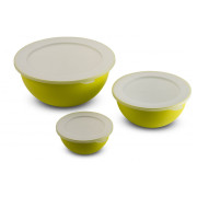 Jeu de bols Omada Sanaliving Bowls Set 3,5L + 1,7L + 0,5L vert clair