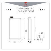 Flasque Keith Titanium Titanium Jug 120 ml