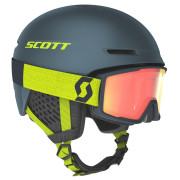 Ensemble casque et lunettes Scott Helmet Track + brýle Factor gris / vert storm grey/ultralime yellow