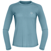 T-shirt femme Norrona femund pureUll Long Sleeve bleu Trooper