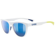 Lunettes soleil Uvex Esntl Spirit blanc / bleu White Matt/Mirror Blue