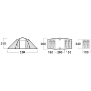 Tente familiale Husky Boston 4