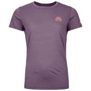 T-shirt femme Ortovox 120 Cool Tec Mtn Stripe Ts W violet wild berry