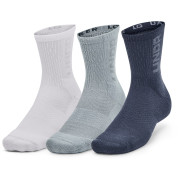 Jeu de chaussettes Under Armour 3-Maker 3pk Mid-Crew girs Downpour Gray / White / After Burn