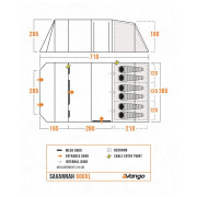 Tente familiale Vango Savannah 600XL Package